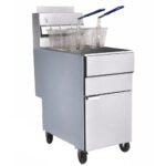 Prepline ENFF300N Commercial 40 lb Natural Gas Deep Fryer - 90,000 BTU