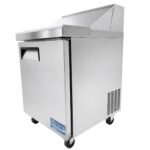 Evercool ESP27 27" Refrigerated Sandwich Prep Table with Cutting Board and 8 Food Pans - Image 4