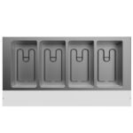Prepline 60" Four Well Electric Hot Food Steam Table with Undershelf - 110V - Image 5
