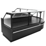 Coldline LDCD77 77" Deep Depth Refrigerated Flat Straight Glass Meat Deli Case with Rear Storage - Image 3