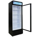 Coldline G12E-B 24" Single Glass Door Merchandiser Refrigerator with LED lighting, Black, 12 Cu. Ft. - Image 4