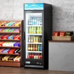 Coldline G15-B 26" Glass Door Merchandiser Refrigerator with LED lighting, Black