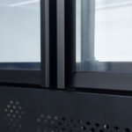 Coldline D6-B 148" Six Glass Door Merchandiser Freezer with LED Lighting, Black - Image 4
