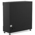Coldline G80S-B 78" Three Glass Sliding Door Merchandiser Refrigerator with LED Lighting, Black - Image 4