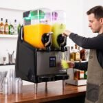 Coldline GRANITA2-MAX Double 2 Bowl Pourover Granita Slush Machine - 6.4 Gallon