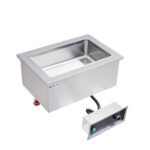 Prepline HFW1 Stainless Steel One Pan Insulated Drop-In Hot Food Well - 120V