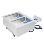Prepline HFW2 Stainless Steel Two Pan Insulated Drop-In Hot Food Well - 120V - Image 2