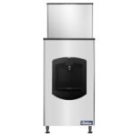 Coldline ICE550-HA-BD250-30 550 lb. Modular Half Cube Ice Machine with Ice Dispensing Bin, Air Cooled - Image 2