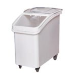 Prepline 27 gal Mobile Ingredient Storage Bin - 680 Cup Capacity with Sliding Lid