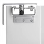 Prepline 60" x 84" Double Aluminum Swinging Service Traffic Door with 9" x 14" Window - Image 2