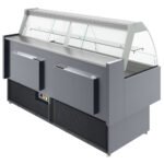 Coldline SDC72-F 72" Refrigerated Fish Display Case with Ice Bin and Drain - Image 4