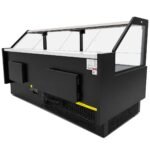 Coldline LDCD102 102" Deep Depth Refrigerated Flat Straight Glass Meat Deli Case with Rear Storage - Image 3