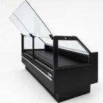 Coldline LDCD102 102" Deep Depth Refrigerated Flat Straight Glass Meat Deli Case with Rear Storage - Image 6