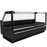 Coldline LDCD102 102" Deep Depth Refrigerated Flat Straight Glass Meat Deli Case with Rear Storage - Image 2