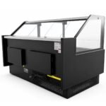 Coldline LDCD77 77" Deep Depth Refrigerated Flat Straight Glass Meat Deli Case with Rear Storage - Image 4