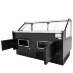 Coldline LDCD77 77" Deep Depth Refrigerated Flat Straight Glass Meat Deli Case with Rear Storage - Image 5