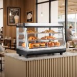 Marchia MHCC136 34" Heated Countertop Display Front, Rear Doors