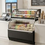 Marchia MSTAR60 60" Black Dual Service Open Air Display Case Merchandiser
