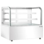 Marchia MB60-W 60" White Curved Glass Refrigerated Bakery Display Case - Image 2