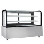 Marchia MB72 72" Curved Glass Refrigerated Bakery Display Case, Stainless Steel - Image 2