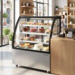 Marchia MBT36 36" Curved Glass Refrigerated Bakery Display Case, High Volume