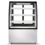 Marchia MBT36 36" Curved Glass Refrigerated Bakery Display Case, High Volume - Image 3