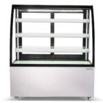 Marchia MBT48 48" Curved Glass Refrigerated Bakery Display Case, High Volume - Image 3