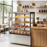 Marchia MH48-ST 48" High Straight Glass Heated Display Warming Case, Stainless Steel