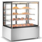 Marchia MH48-ST 48" High Straight Glass Heated Display Warming Case, Stainless Steel - Image 2