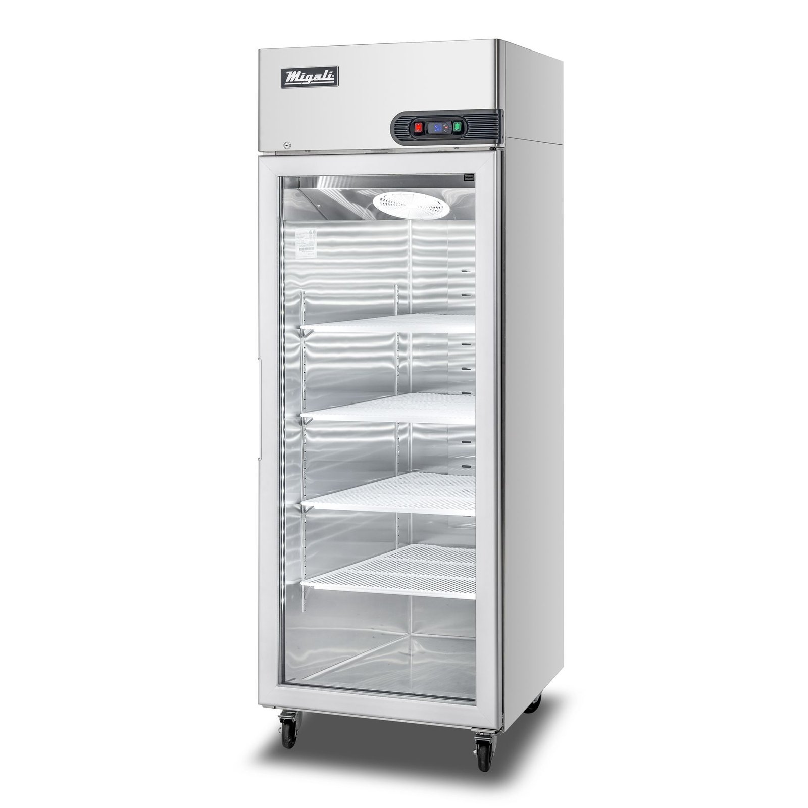 migali-c-1rg-hc_xlarge_4v0uwoc2zzqvd32q.jpg Migali C-1RG-HC 28" Single Glass Door Reach-In Refrigerator - 21.4 cu. ft. - Image 1
