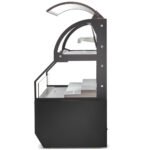 Marchia MSTAR60 60" Black Dual Service Open Air Display Case Merchandiser - Image 4