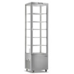 Marchia MVS300 Sliver Vertical Standing Refrigerated Cake Display Case - Image 2