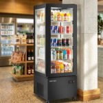 Marchia MVS500-B Vertical Standing Refrigerated Cake Display Case, Black