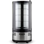 Marchia MVSR100 Countertop Refrigerated Curved Glass Cake Display Case - Image 2