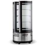 Marchia MVSR100 Countertop Refrigerated Curved Glass Cake Display Case - Image 3