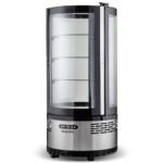 Marchia MVSR100 Countertop Refrigerated Curved Glass Cake Display Case - Image 4