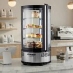 Marchia MVSR100 Countertop Refrigerated Curved Glass Cake Display Case