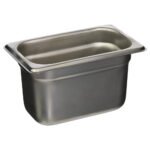 Prepline 1/9 Size 4" Deep Stainless Steel Steam Table / Hotel Pan - Image 2