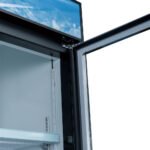 Coldline G48-B 48" Two Glass Door Merchandiser Refrigerator with LED Lighting - Black - Image 10