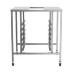 Prepline OS-2528 Stainless Steel Oven Stand with Cooling Racks and Casters - Image 2