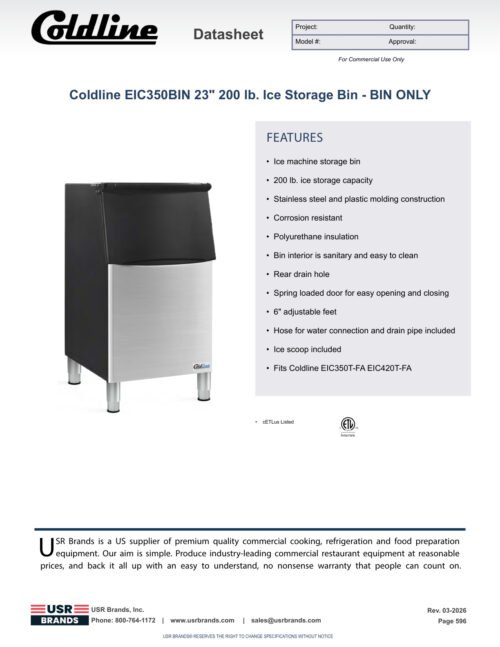 EIC350BIN PDF specification sheet