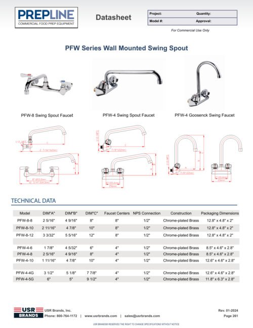 PFW-4-4G PDF specification sheet