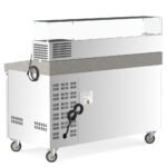 Coldline PDR-60-SG 60" Refrigerated Pizza Prep Dough Retarder with Refrigerated Glass Topping Rail - Image 4