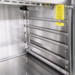 Coldline PDR-80W-SS 80" Two Door Refrigerated Pizza Prep Dough Retarder with Refrigerated Stainless Topping Rail - Image 4