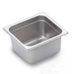 Prepline 1/6 Size 4" Deep Stainless Steel Steam Table / Hotel Pan