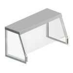 Prepline SG-1536-S 36" Angled Sneeze Guard for CBT36