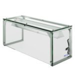 Prepline PSG-LT-46-S 46" Glass Sneeze Guard with LED Lighting for Salad Bars