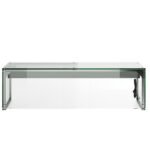 Prepline PSG-LT-70-S 70" Glass Sneeze Guard with LED Lighting for Salad Bars - Image 2