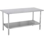 Prepline PWTG-3672 36"D x 72"L Stainless Steel Worktable with Undershelf