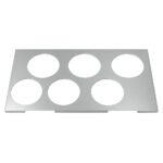 Prepline Six Hole Stainless Steel Squeeze Bottle Holder for 1/3 Size Pans